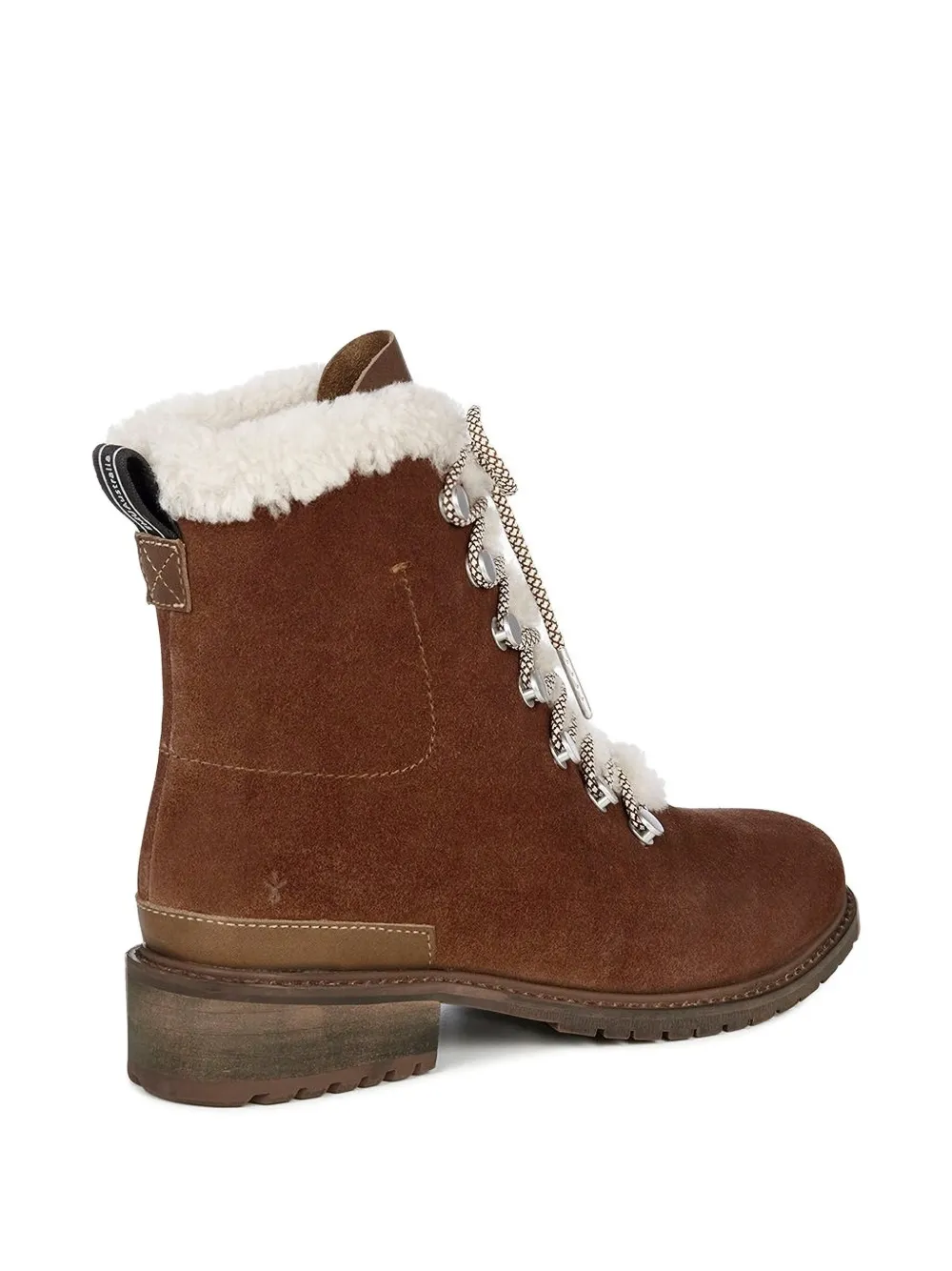 EMU AUSTRALIA lace-up shearling boots Brown