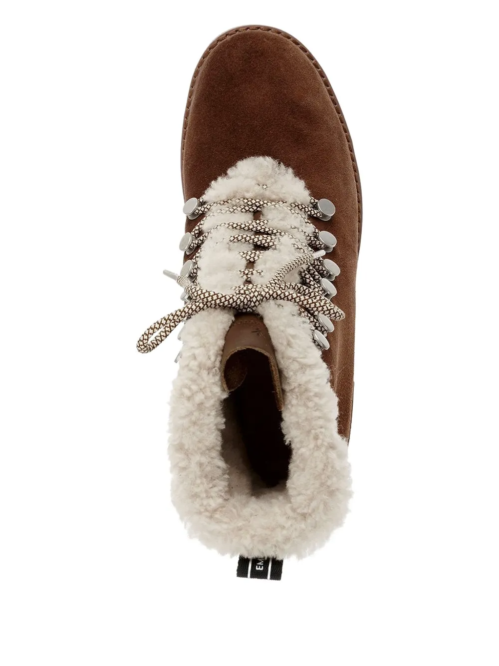 EMU AUSTRALIA lace-up shearling boots Brown