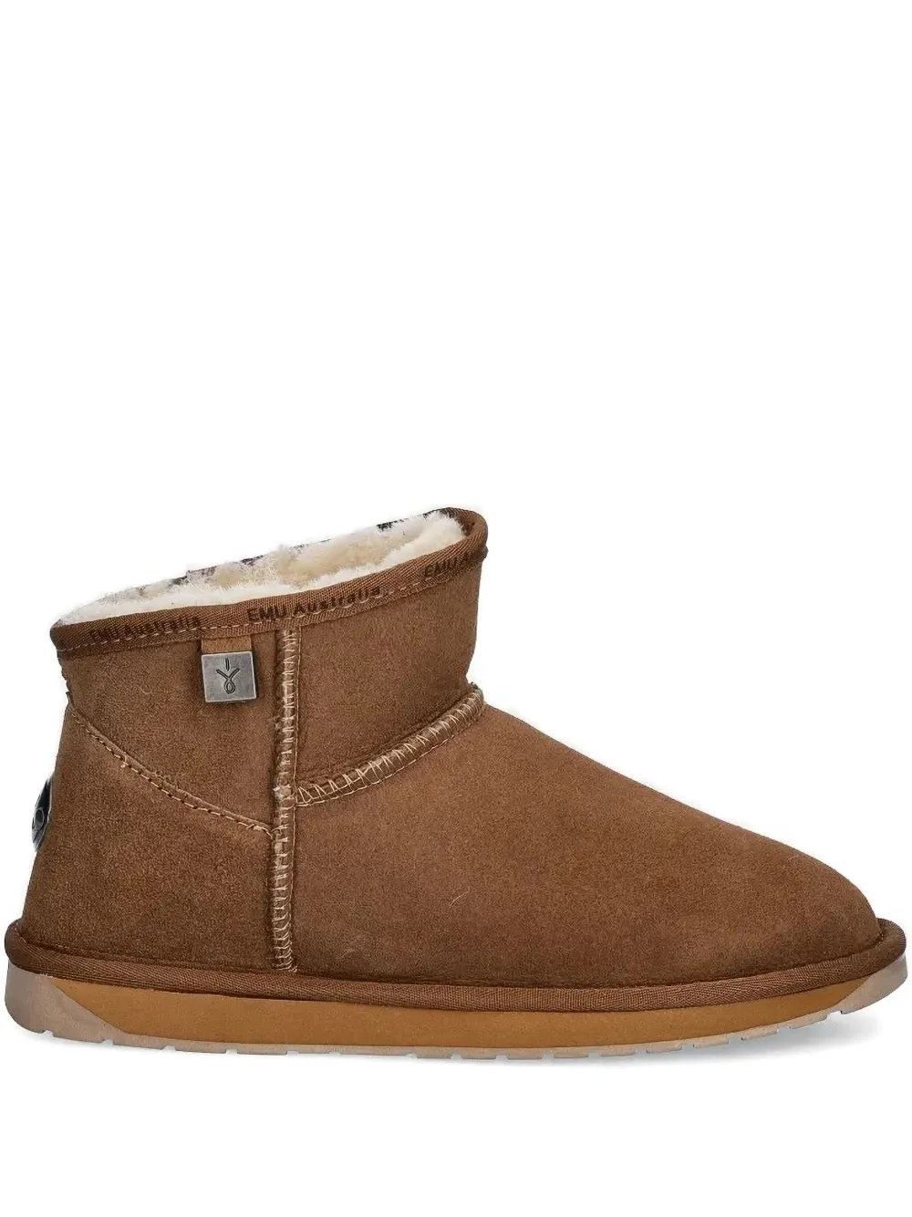 EMU AUSTRALIA sheepskin-lined logo-plaque boots Brown