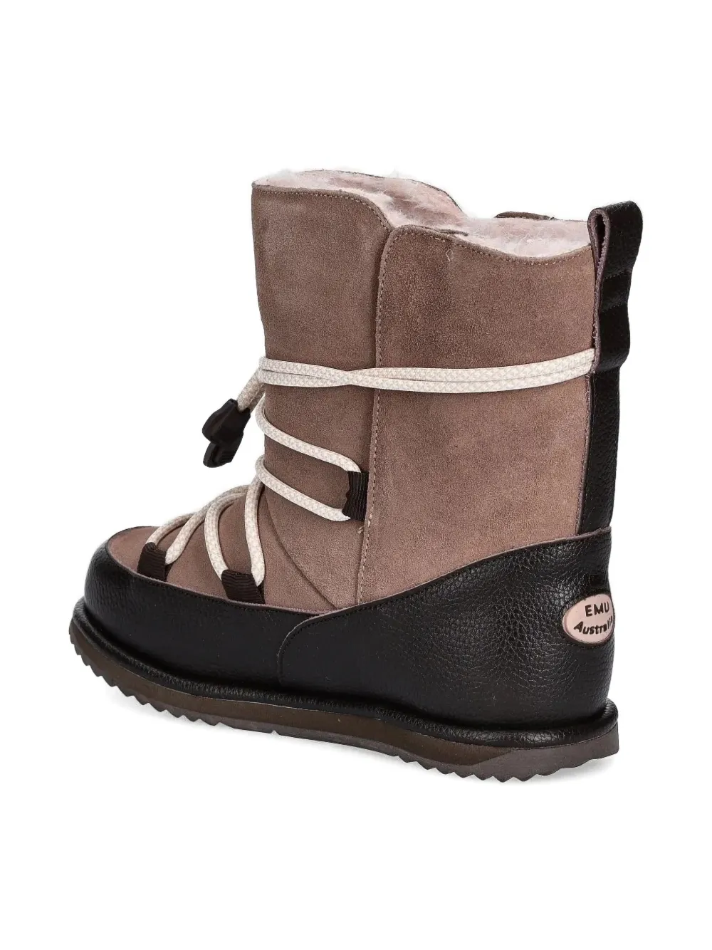 Emu Lace-up Suede Boots In Brown