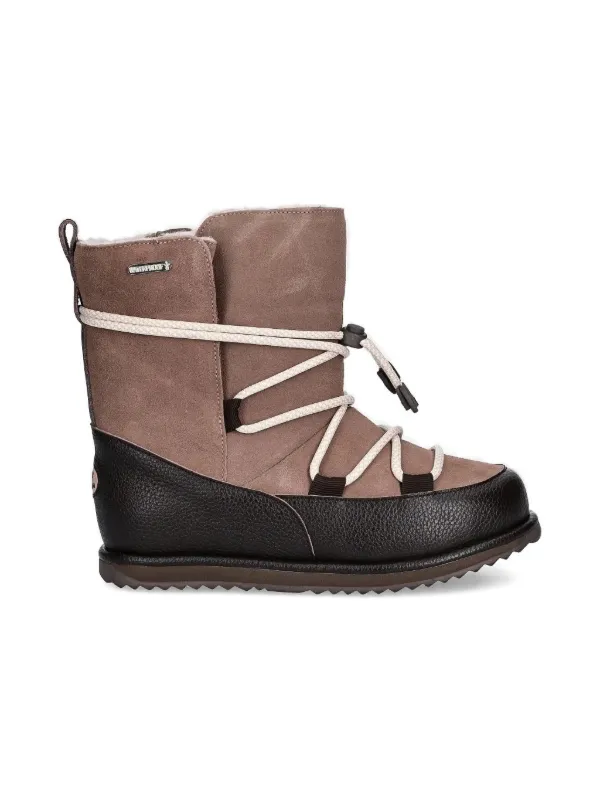 Emu Kids lace-up Suede Boots Brown FARFETCH GE