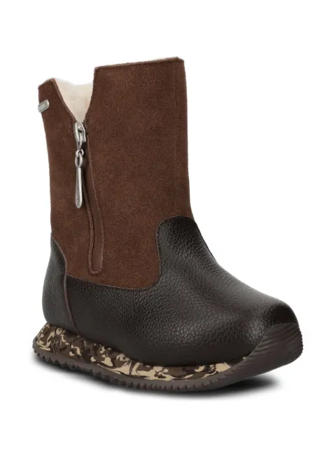 Emu Kids zip-detail suede leather boots