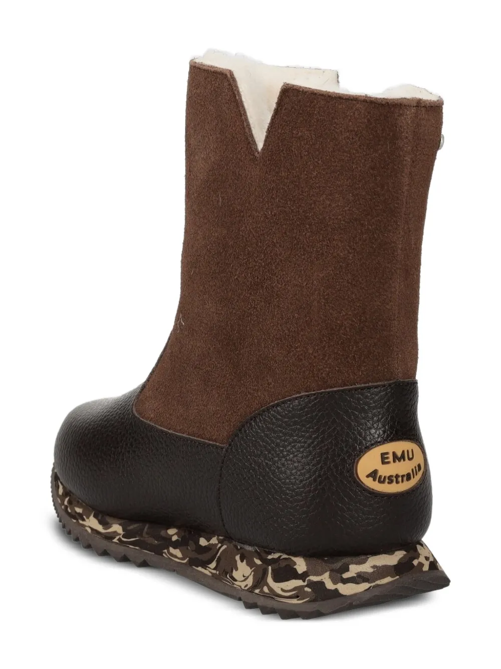 Emu Kids zip-detail suede leather boots - Bruin