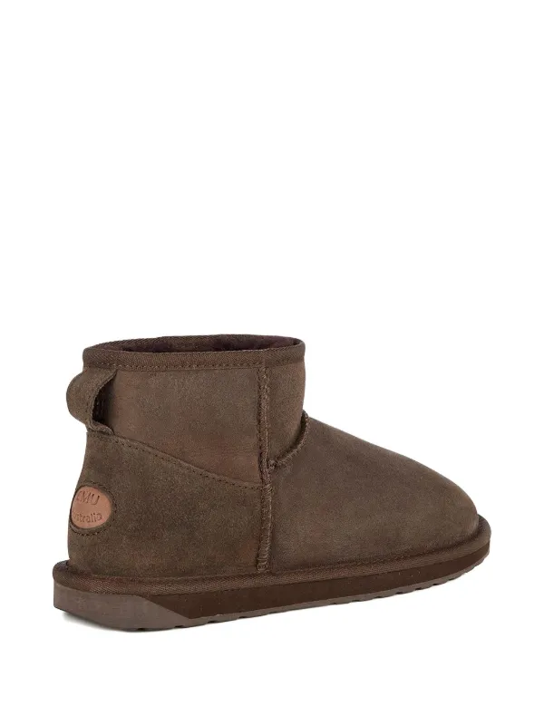 Bottes Femme EMU Toowoobah Taille 37 - Cuir Daim Marron, Doublure Peau De Mouton, Occasion