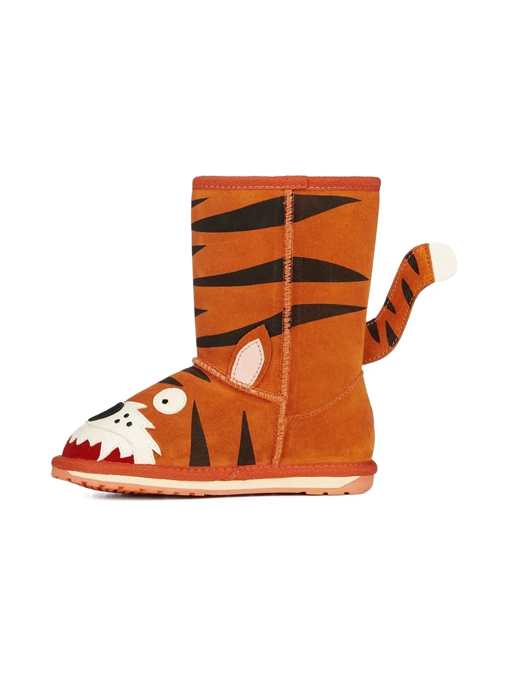 Emu Kids tiger-tail tall boots Orange