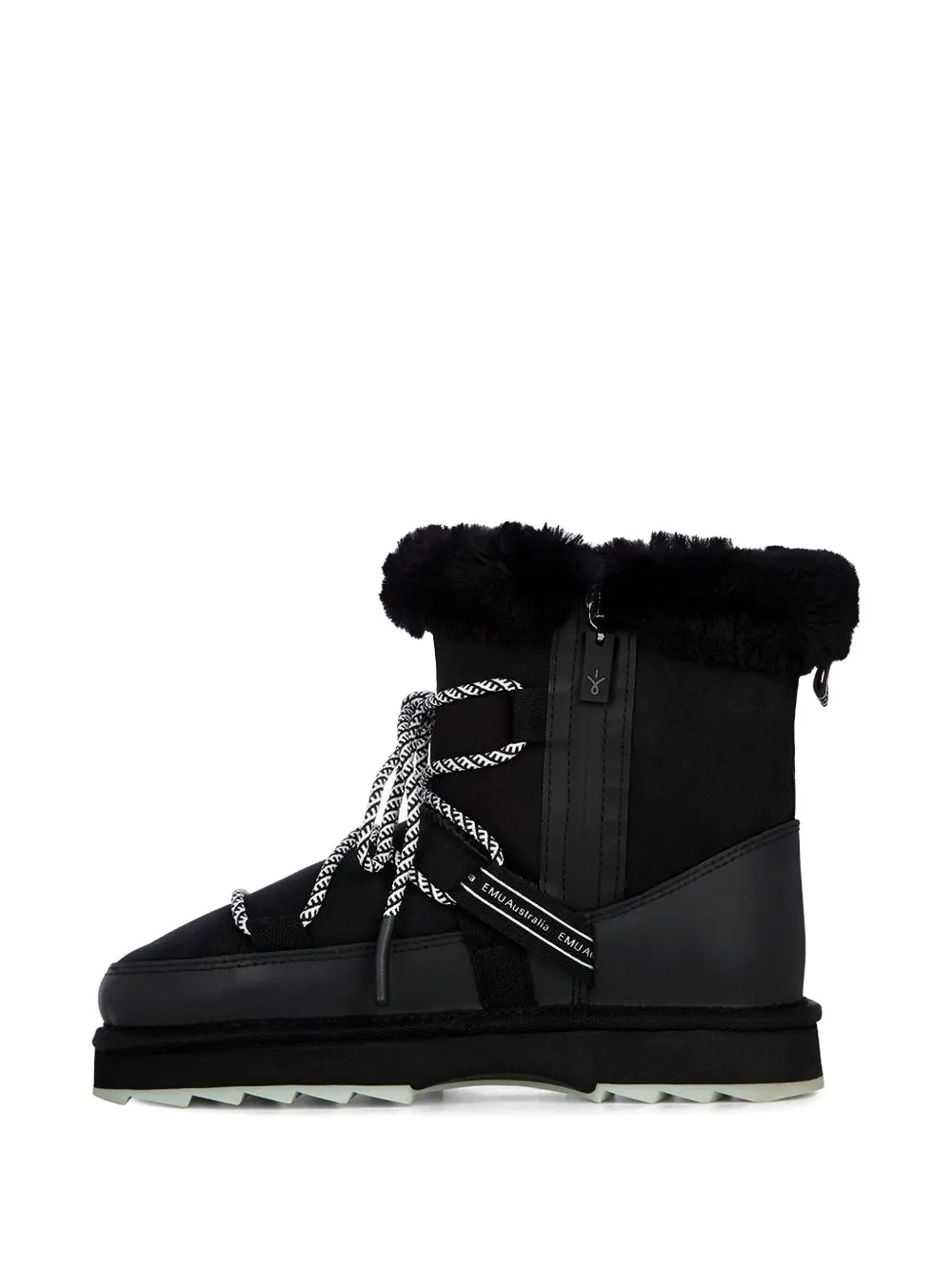 EMU AUSTRALIA Blurred lace-up snow boots Black