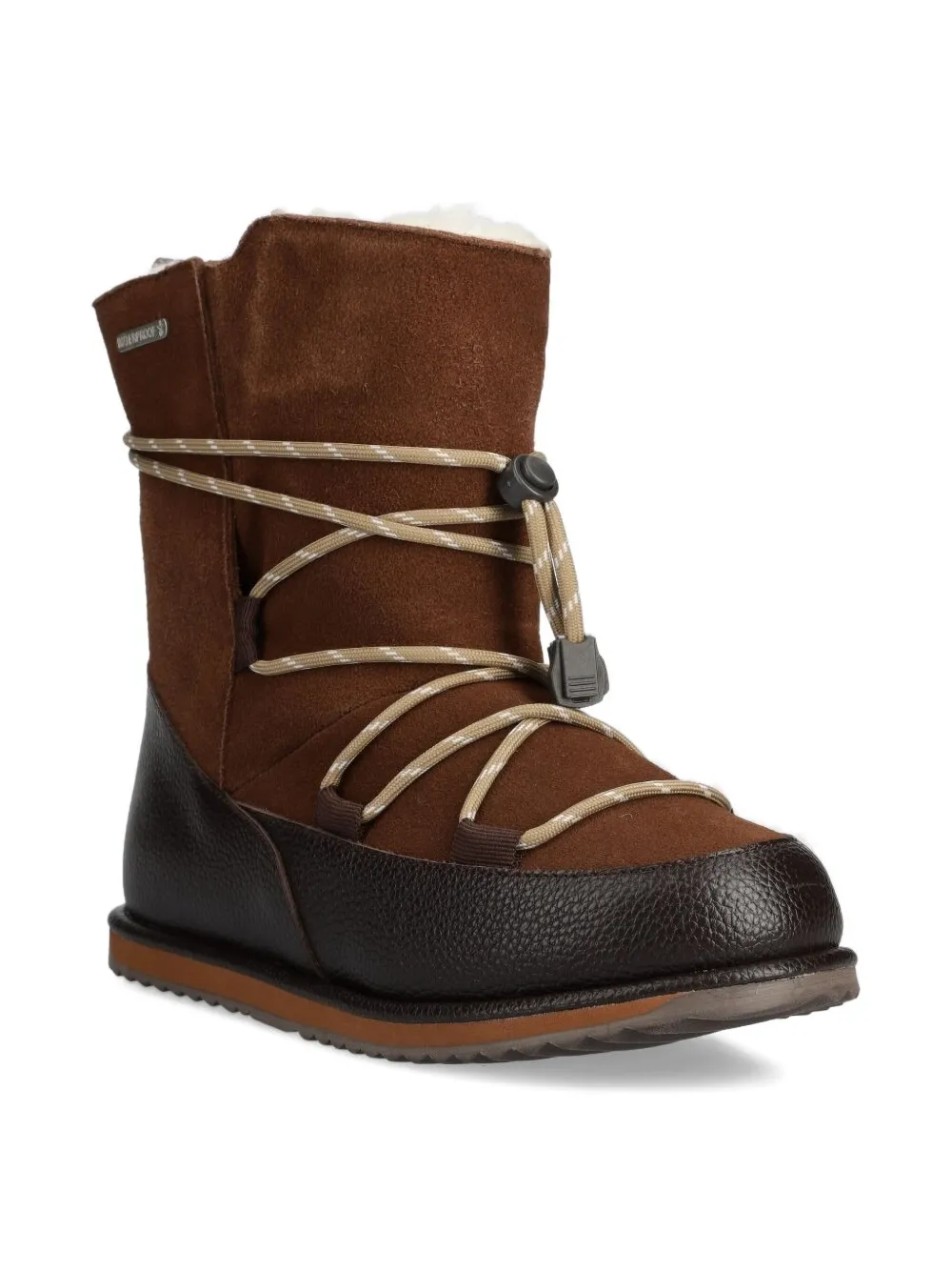 Emu Lace-up Suede Boots In Brown