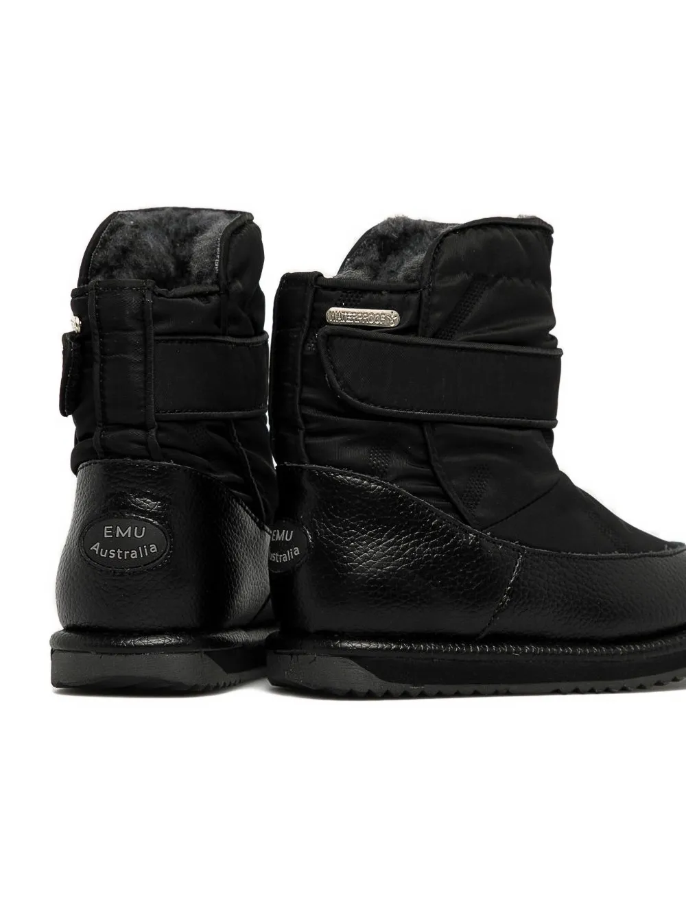 Emu Kids touch-strap ankle boots Black