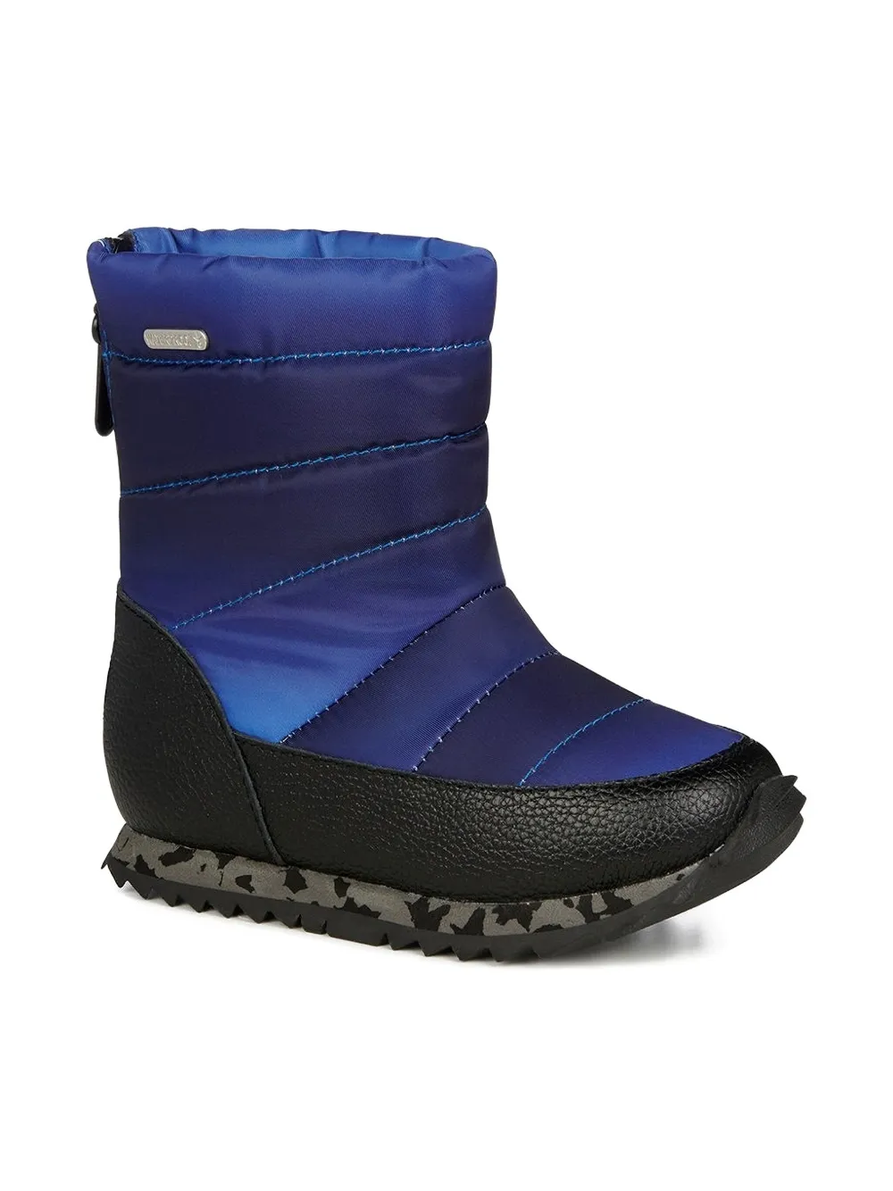 Emu Kids quilted zipped snow boots Blue