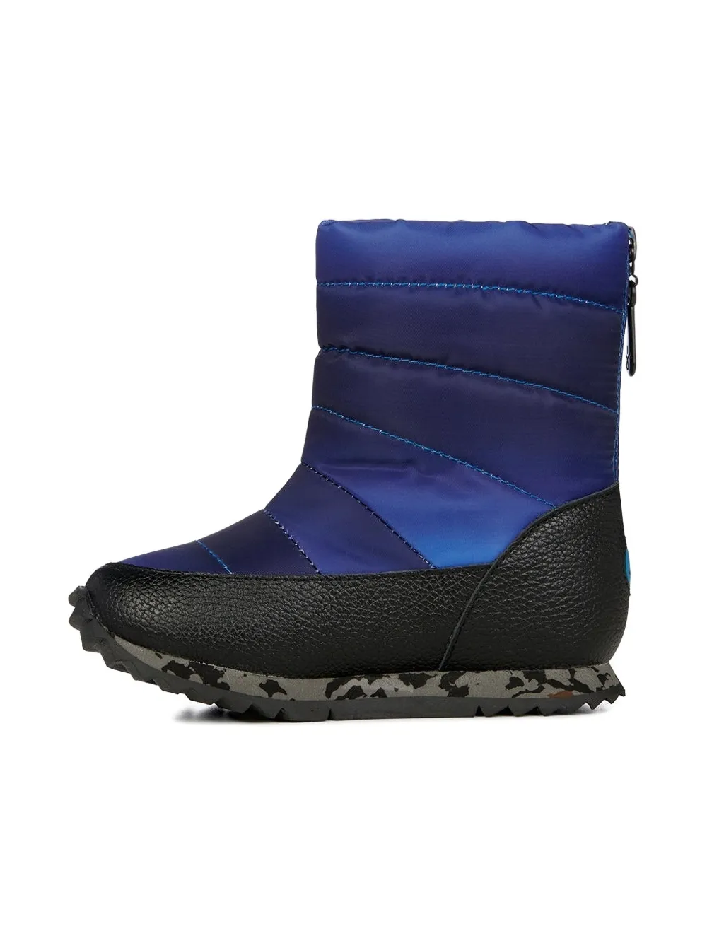 Emu Kids quilted zipped snow boots Blue