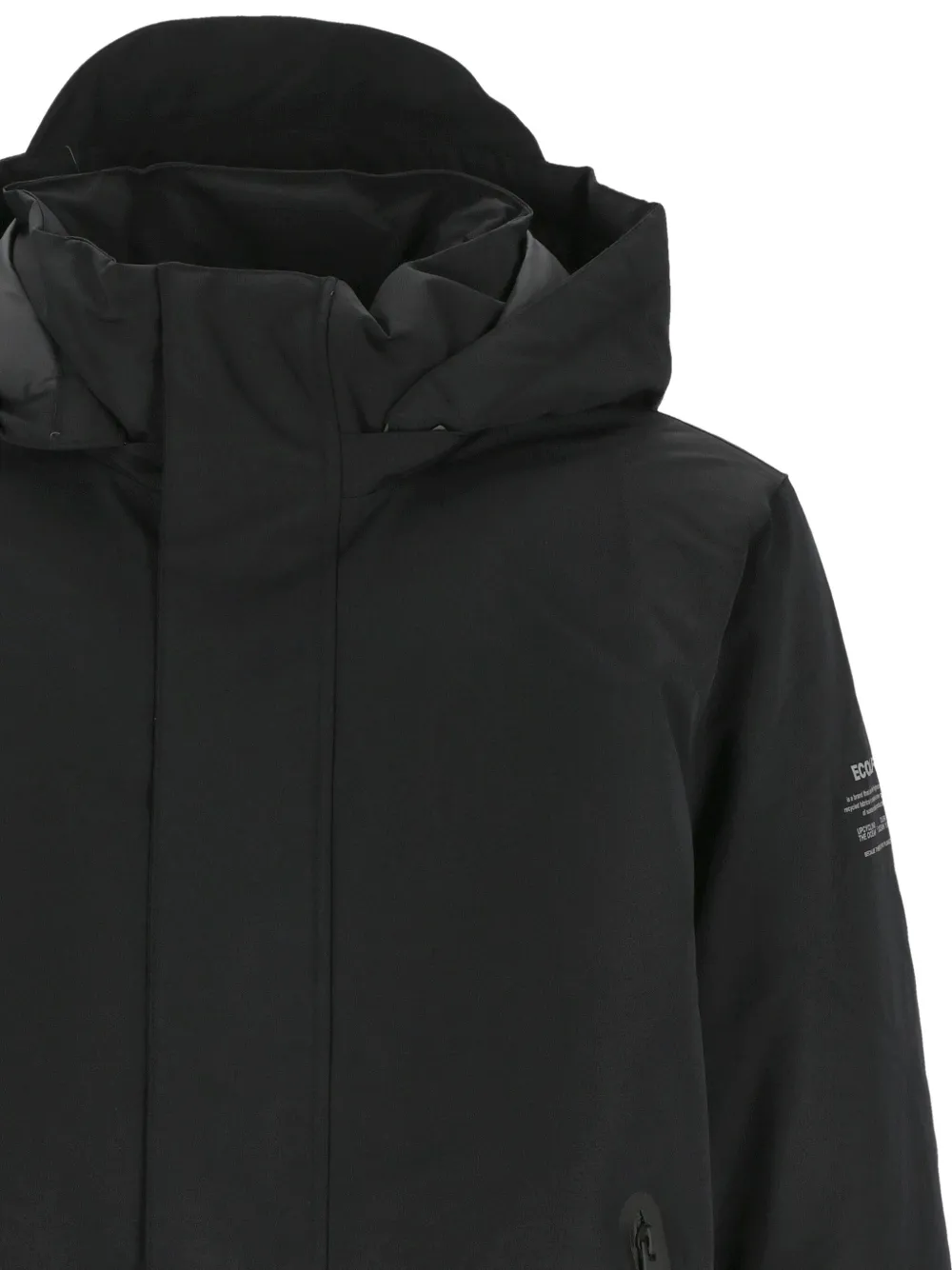 Ecoalf Jack met capuchon Zwart