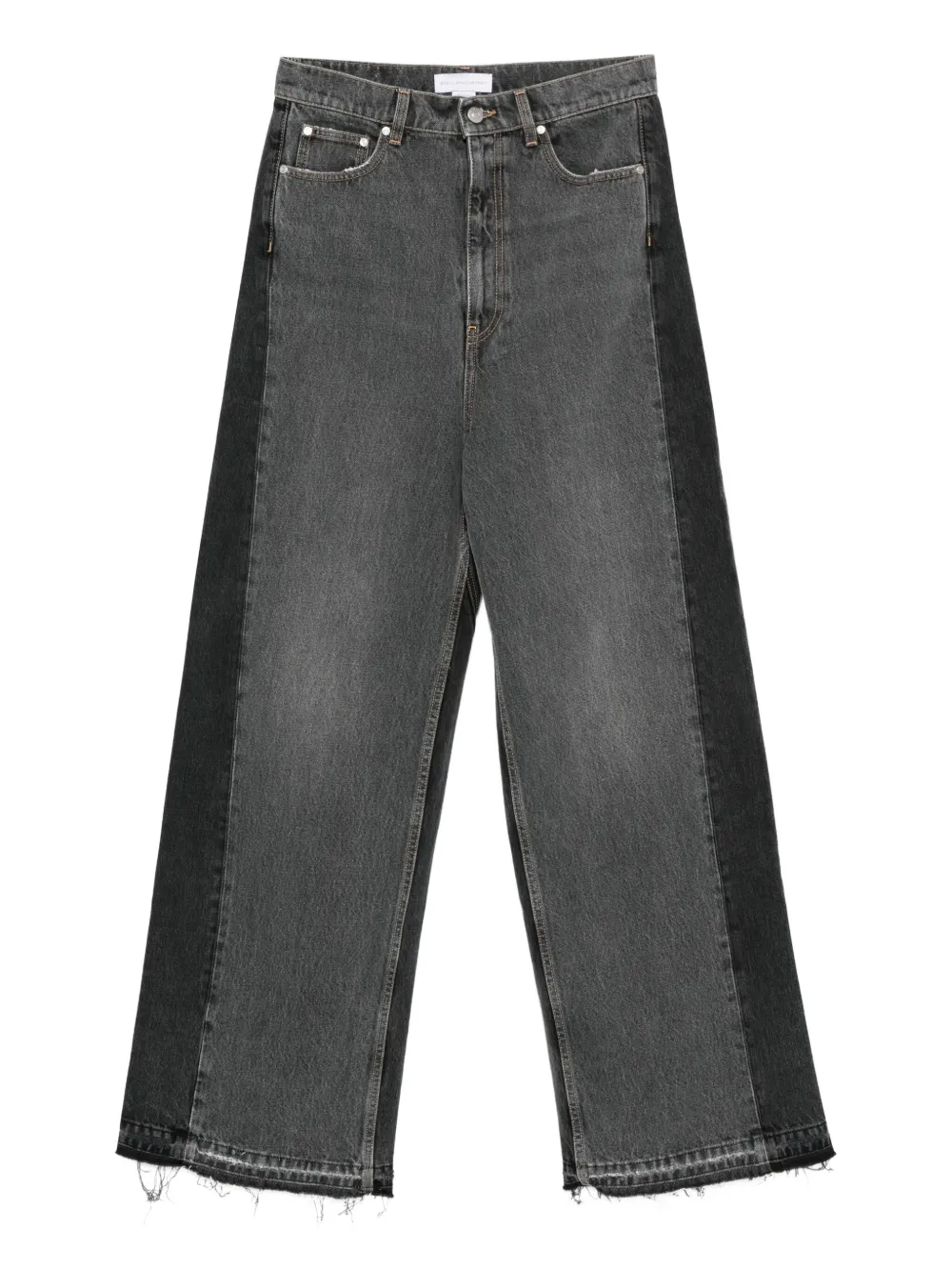 Stella McCartney tonal panelled jeans Zwart
