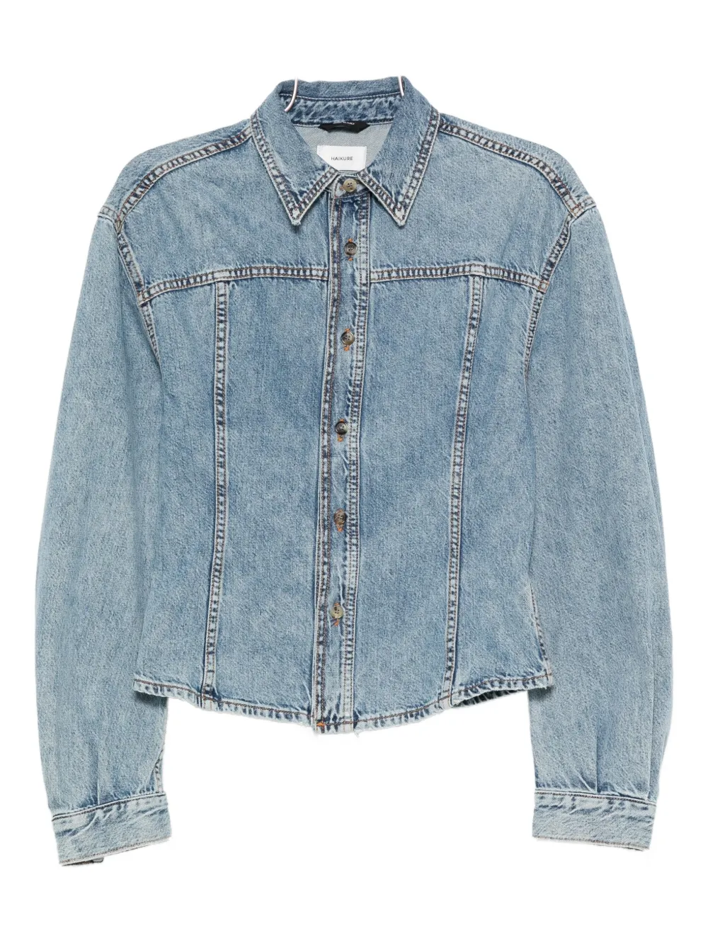Haikure button-up denim jacket | Blue | Image 1