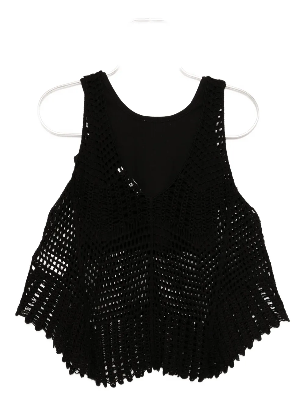 b+ab Gehaakte tanktop Zwart