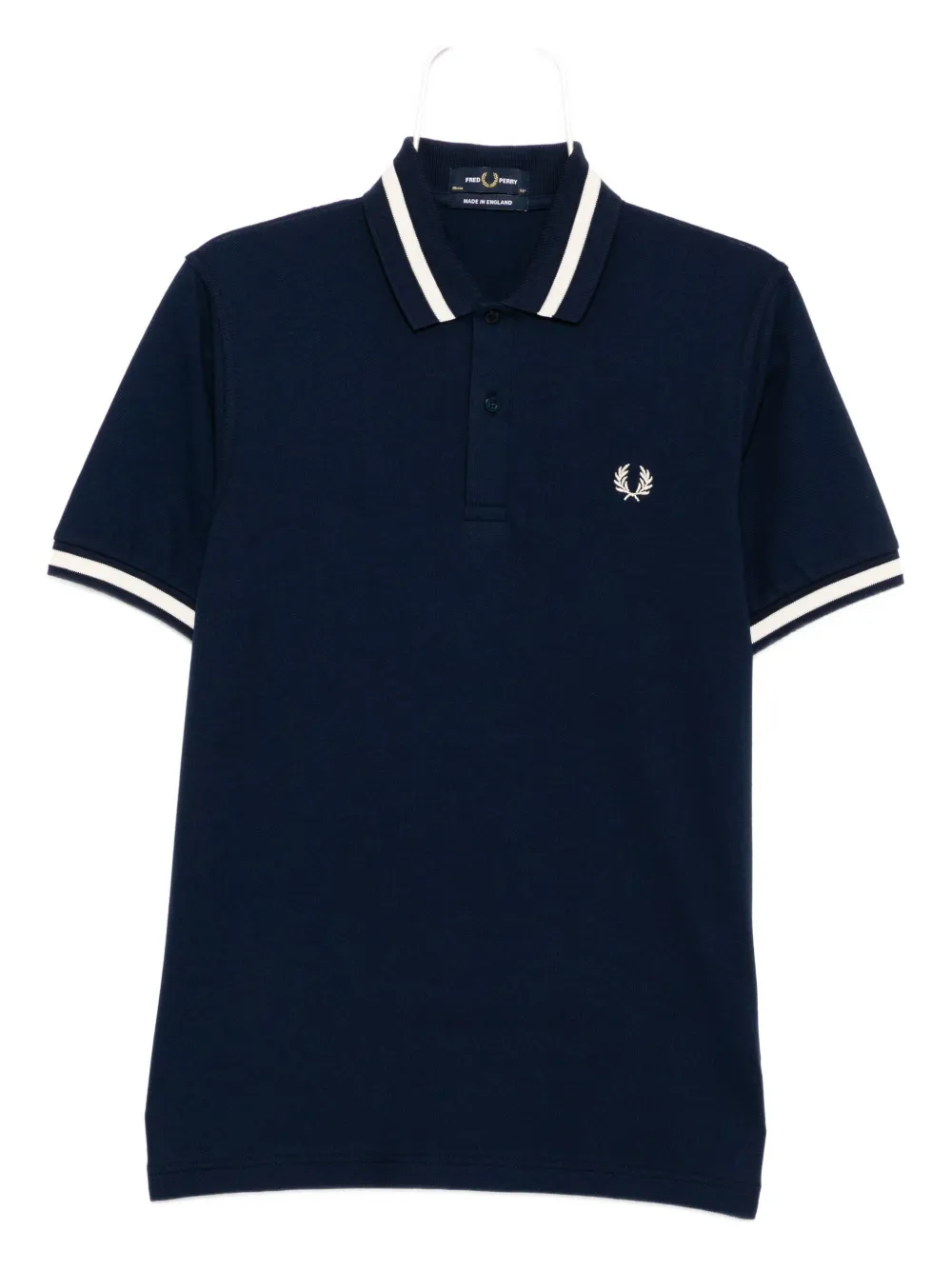 Fred Perry tipped polo shirt | Blue | Image 1