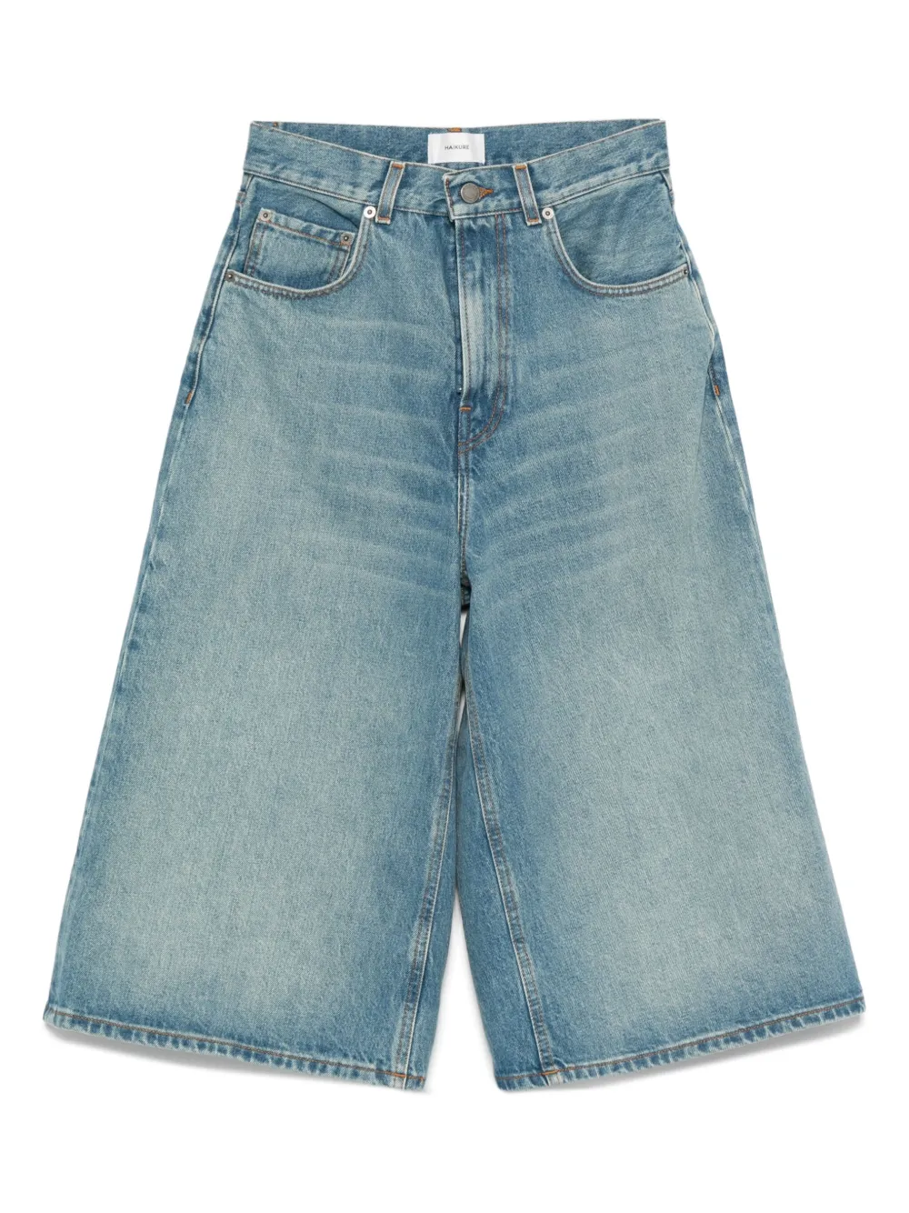 Haikure cotton denim shorts | Blue | Image 1