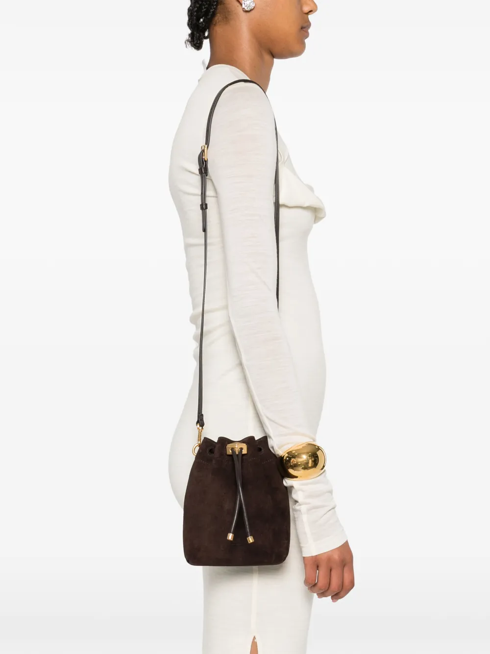 Jimmy Choo Bon bucket-tas Bruin
