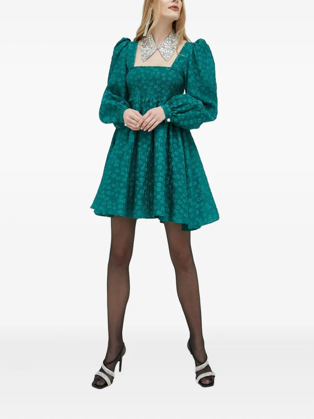 Custommade puff-sleeve mini dress | Day Dresses | Image 2