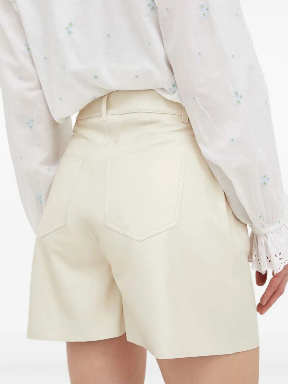 Custommade pearl-embellished leather shorts | Leather & Faux Leather Shorts | Image 2