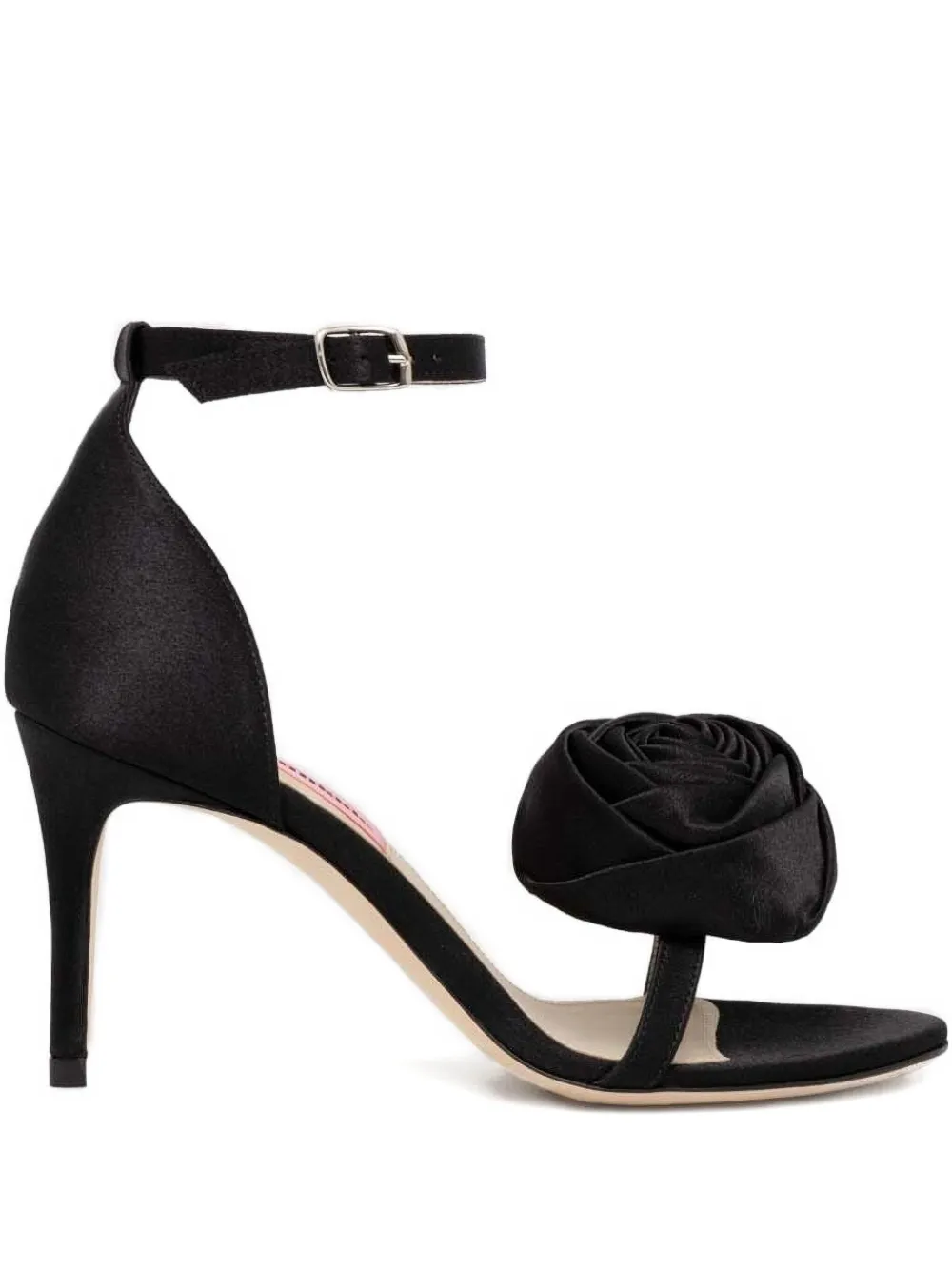Custommade Sandalen met roos hak Zwart