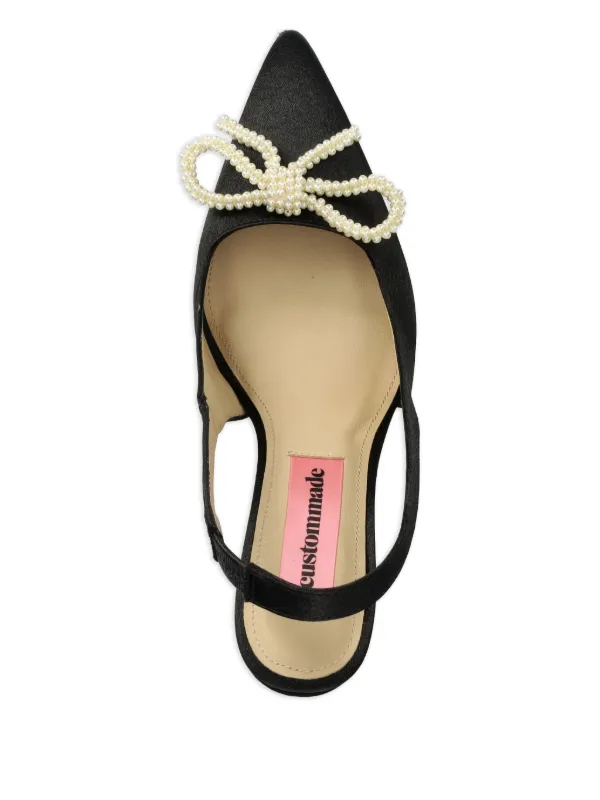 ayana♡ Custommade Ayanna Slingback Pumps | Black | FARFETCH