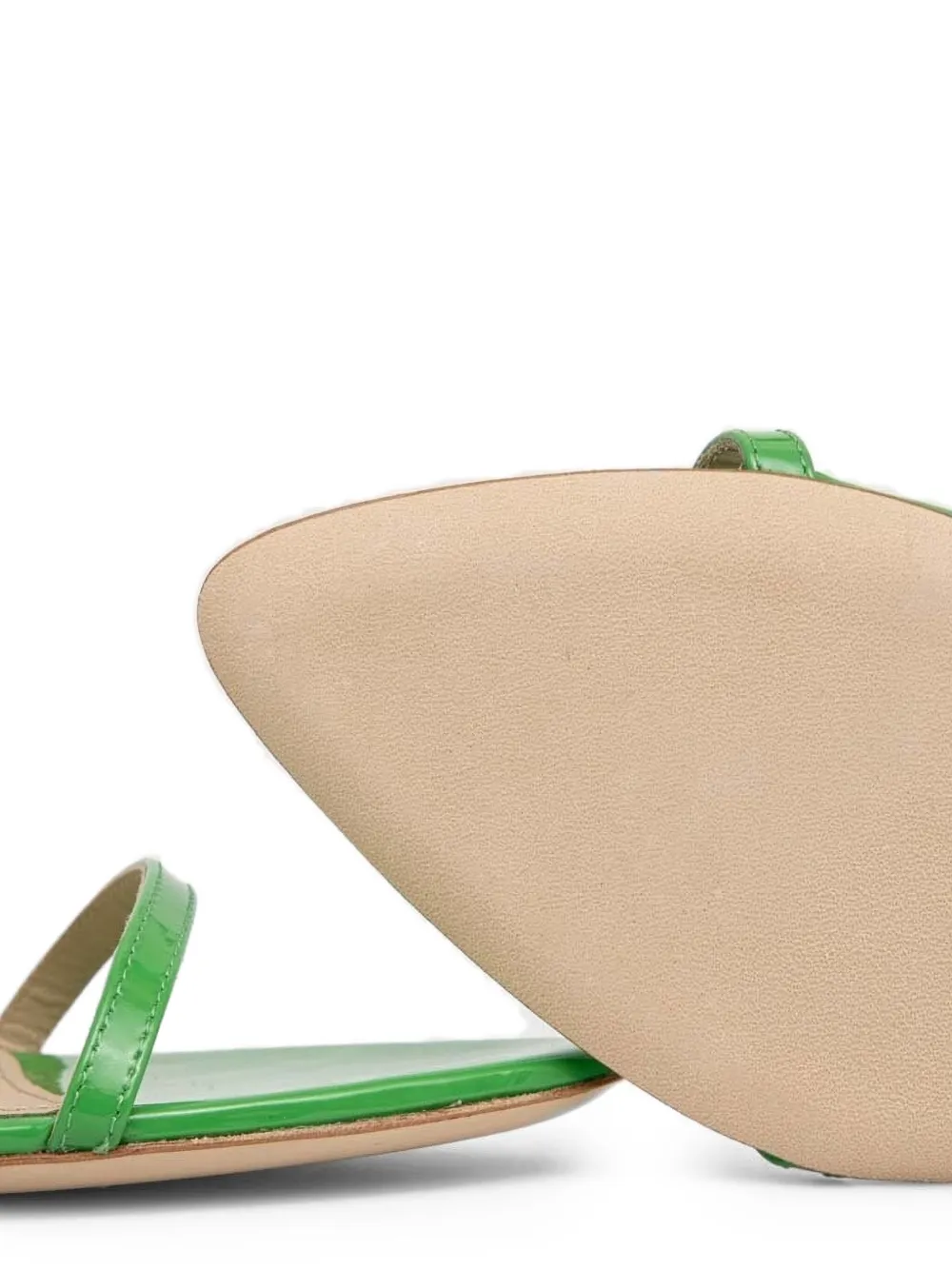 Custommade Sandalen met puntige neus en enkelbandje Groen