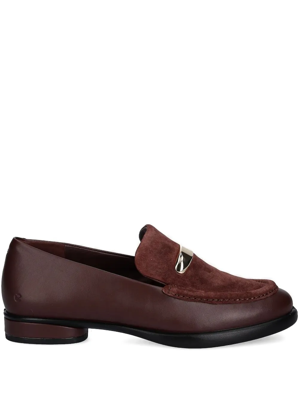 ECCO Suède loafers Bruin