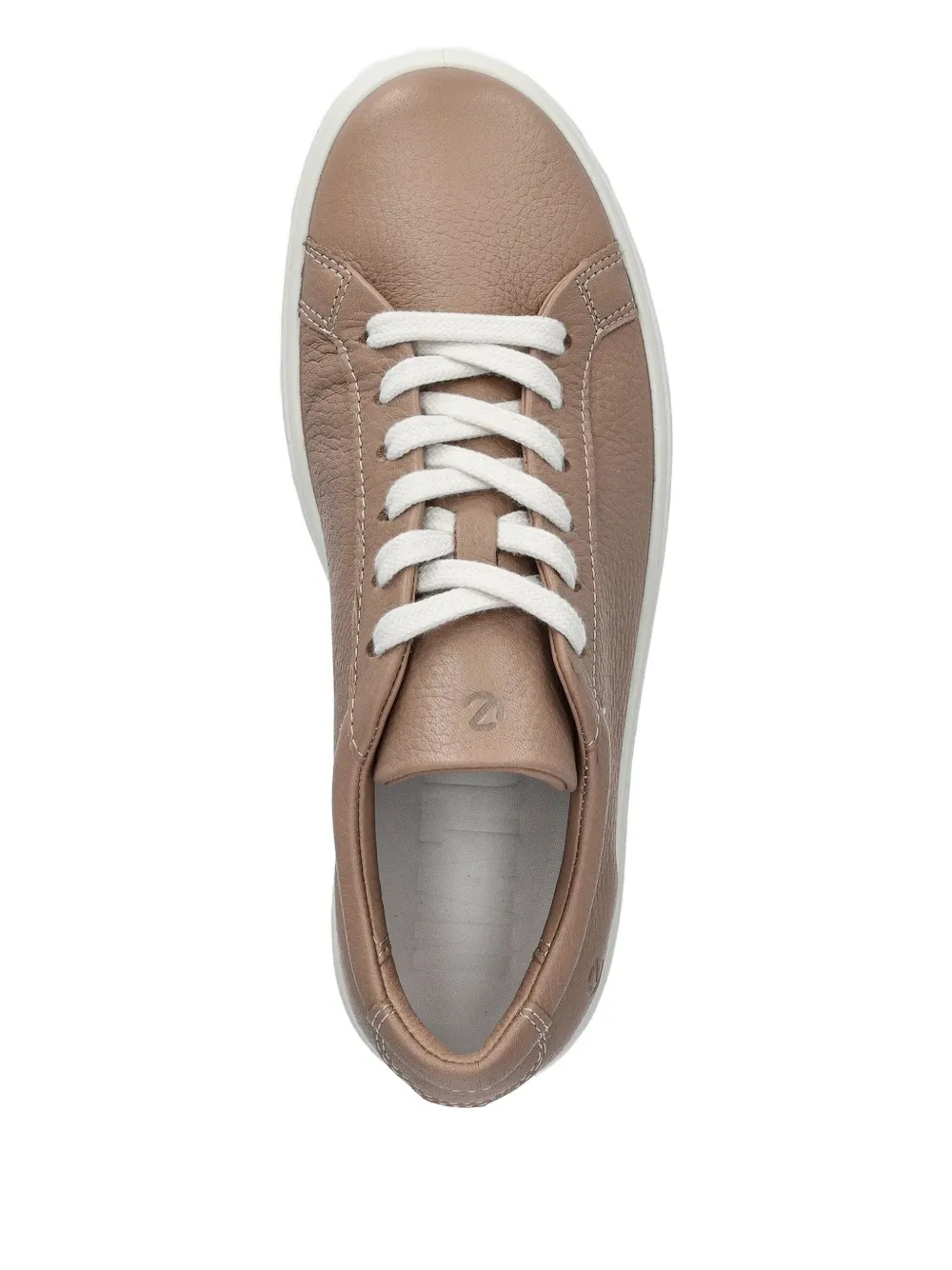 Ecco Soft 60 Leather Lace-up Sneakers In Neutral