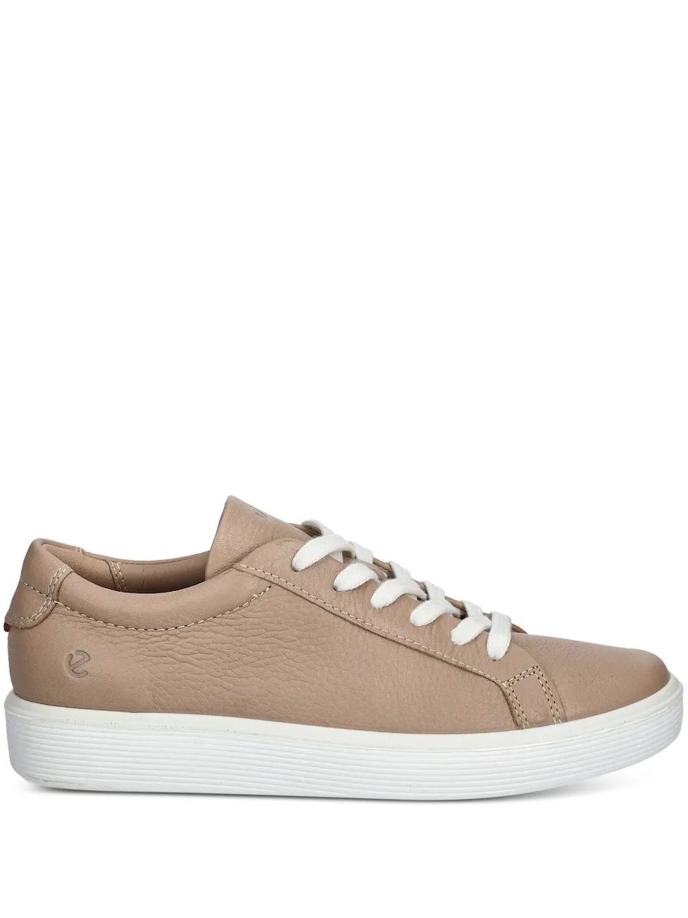 ECCO Soft 60 leather lace-up sneakers | Neutrals | Image 1