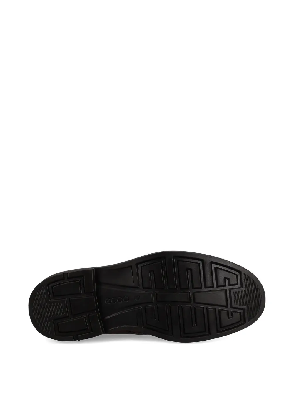 ECCO leather brogue lace-up oxford shoes Brown