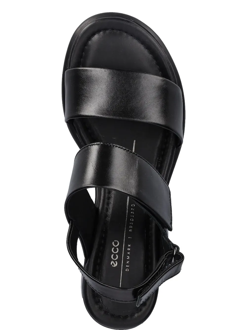 ECCO 35 mm sandalen met dubbele bandjes Zwart