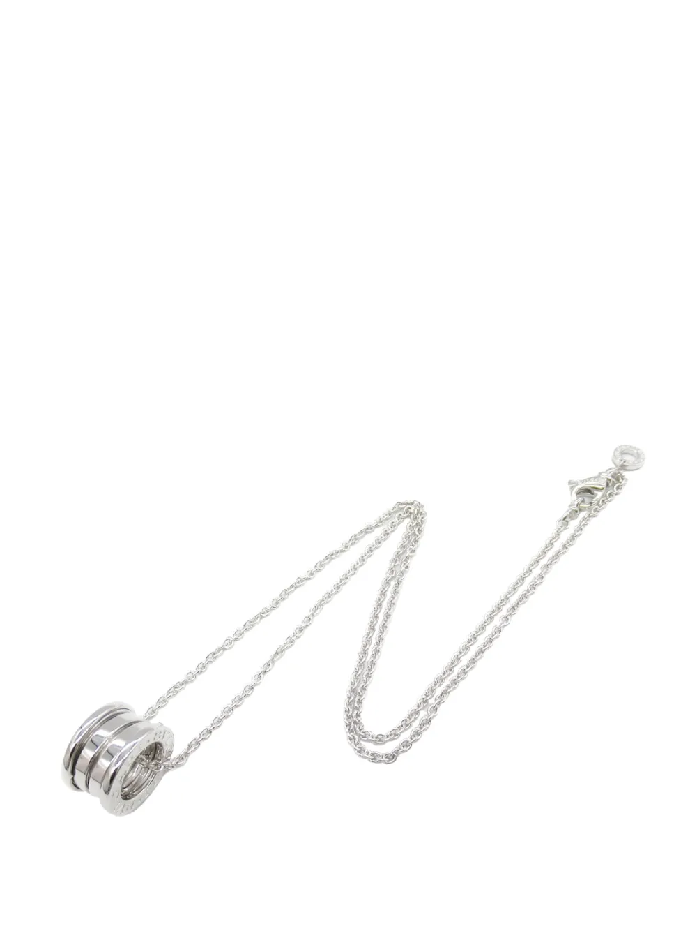 Bvlgari Pre-Owned 2000-2020 18K White Gold Small B.zero1 Pendant Bvlgari Pre-Owned 2000-2020 18K White Gold Small B.zero1 Pendant