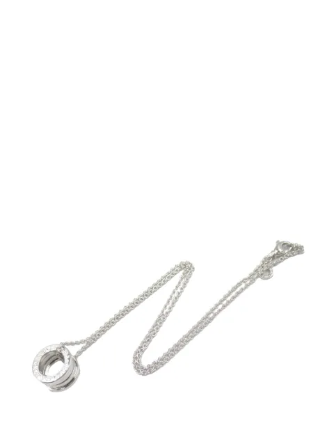 Bvlgari Pre-Owned 2000-2020 18K White Gold Small B.zero1 Pendant necklace