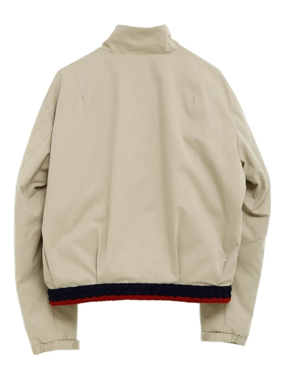 Moncler zip-fastening banded jacket Beige