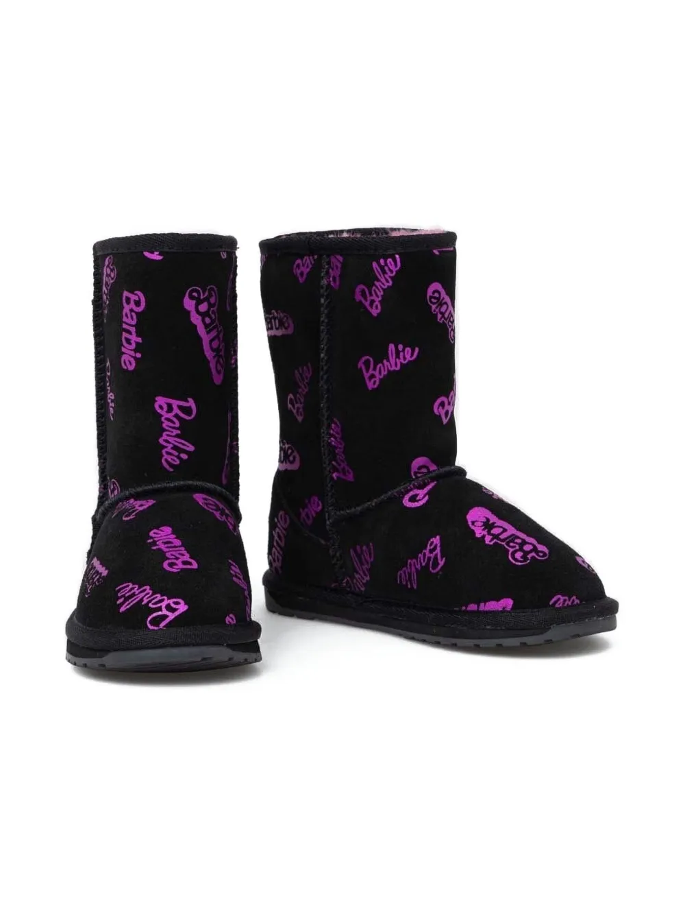 Emu Kids Barbie logo boots Black