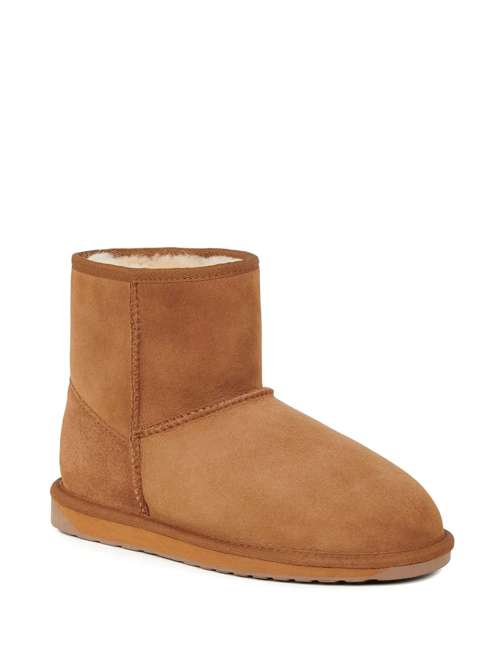 Emu Australia Suede Lined Ankle Boots In Brown