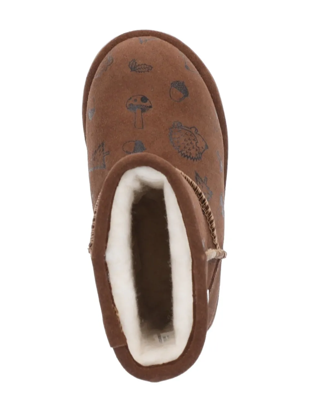 Emu Kids woodland-print boots Brown