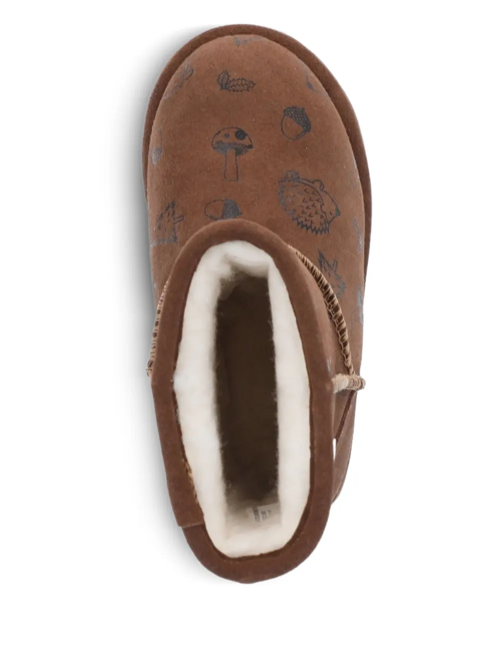 Emu Kids woodland-print boots Brown