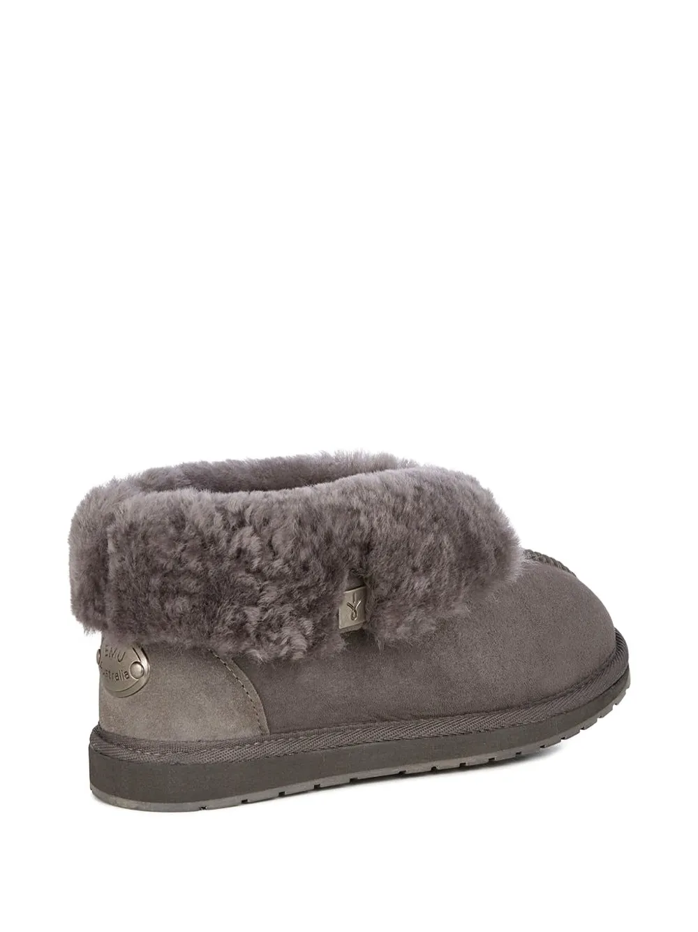 EMU AUSTRALIA Suède gevoerde slippers Grijs
