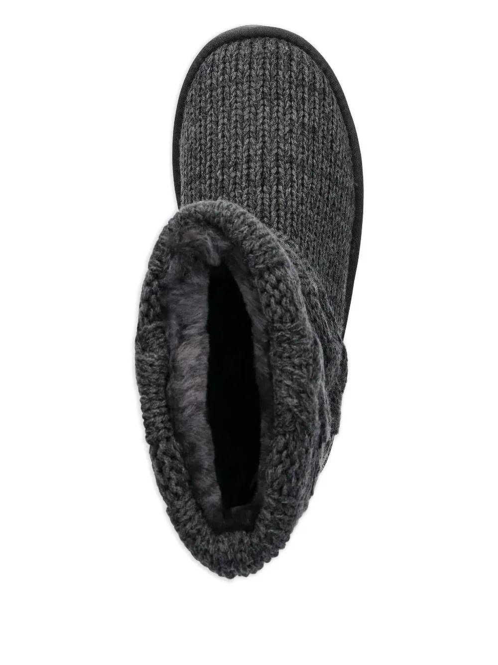 EMU AUSTRALIA cable-knit lined boots Grey