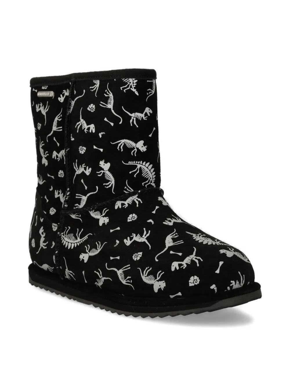 Emu Kids dinosaur-print boots - ブラック Emu Kids dinosaur-print boots - ブラック