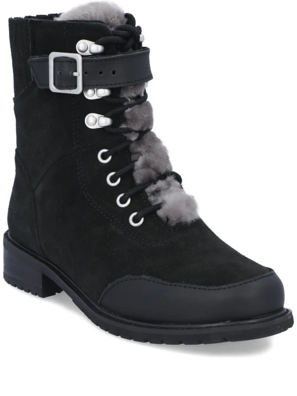 EMU AUSTRALIA buckle-fastening lace-up combat boots Black