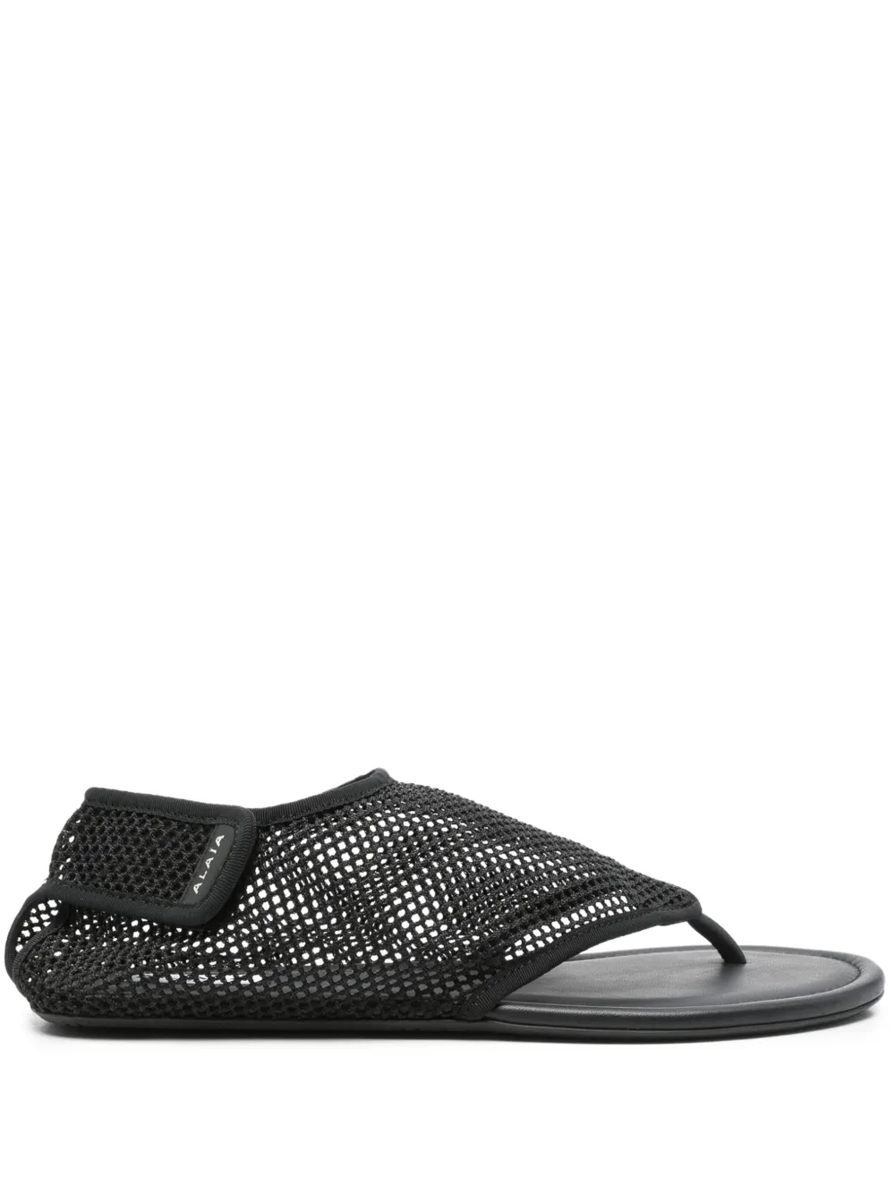 Alaïa leather flat sandals | Black | Image 1