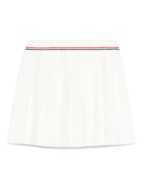 Miu Miu cotton-blend pleated skirt