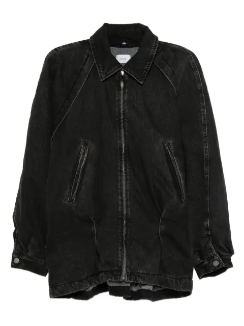 Haikure zip-front denim jacket