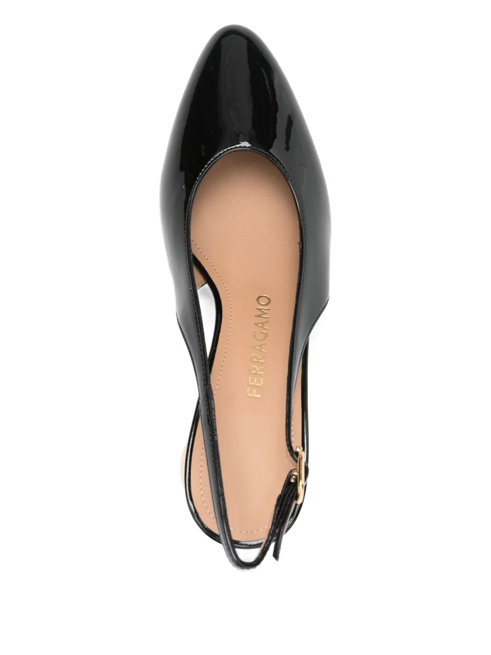 Ferragamo 65mm leather heeled pumps Zwart