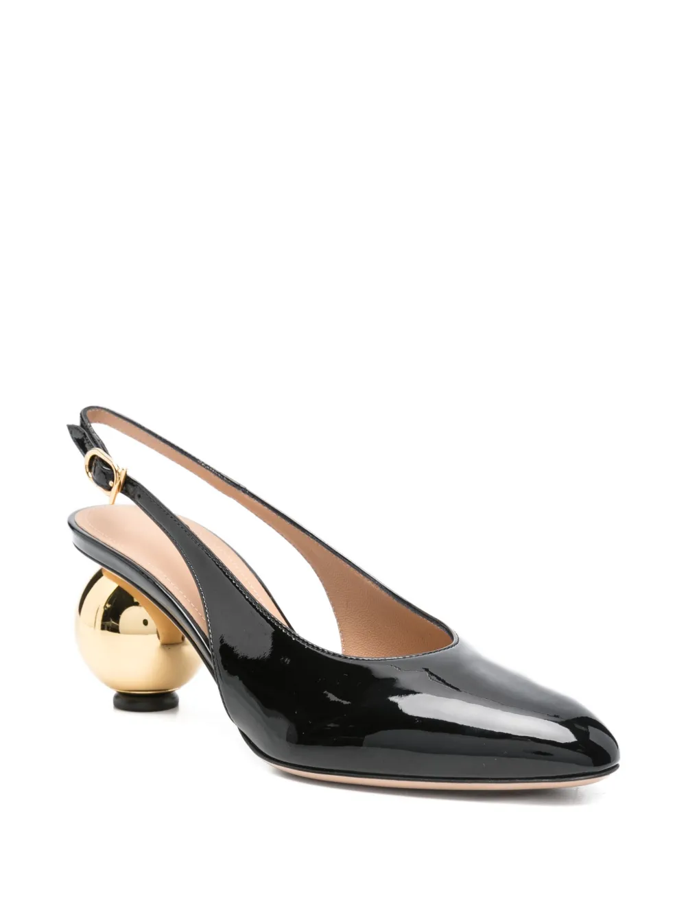 Ferragamo 65mm leather heeled pumps Zwart