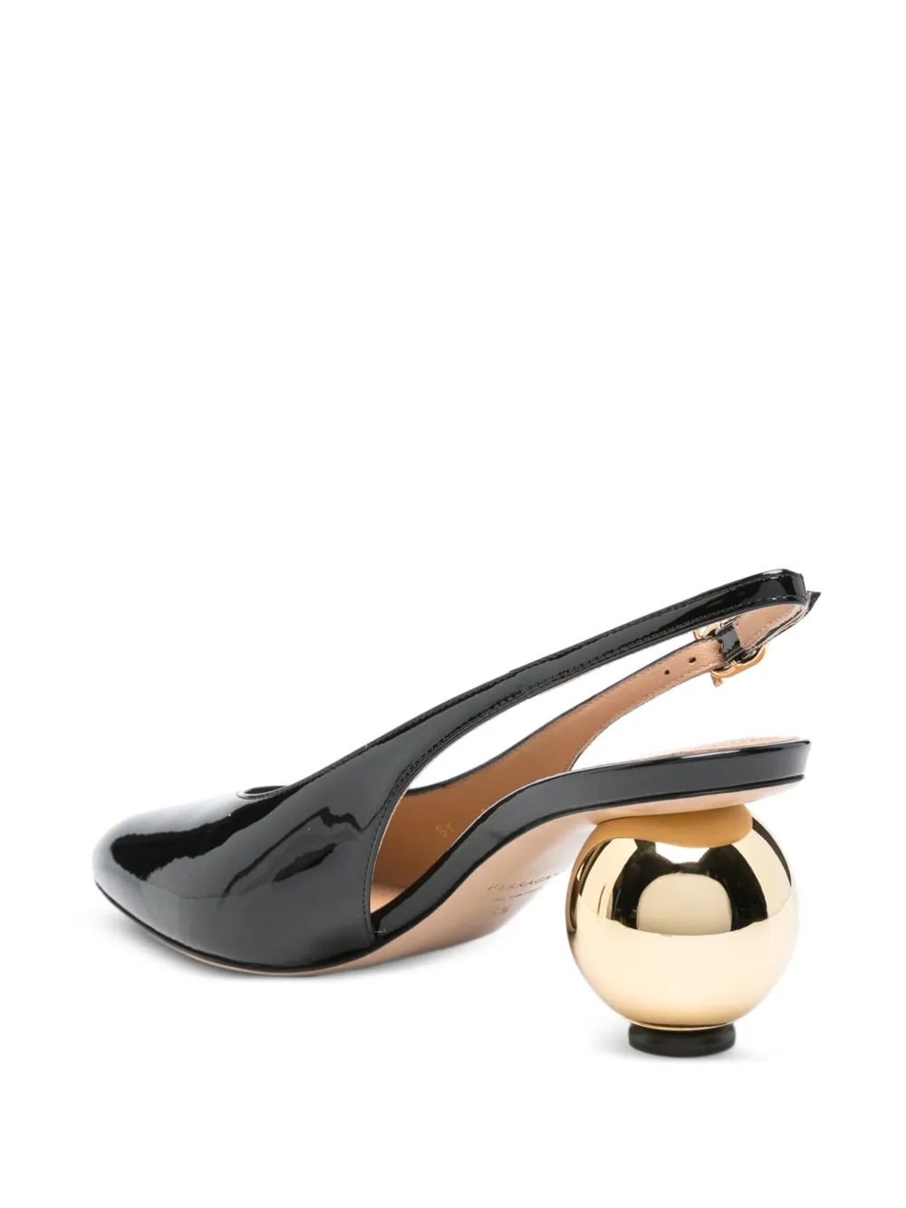 Ferragamo 65mm leather heeled pumps Zwart
