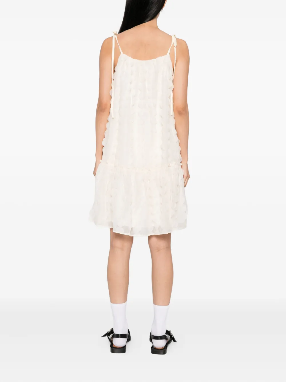 b+ab Jurk met textuur Beige