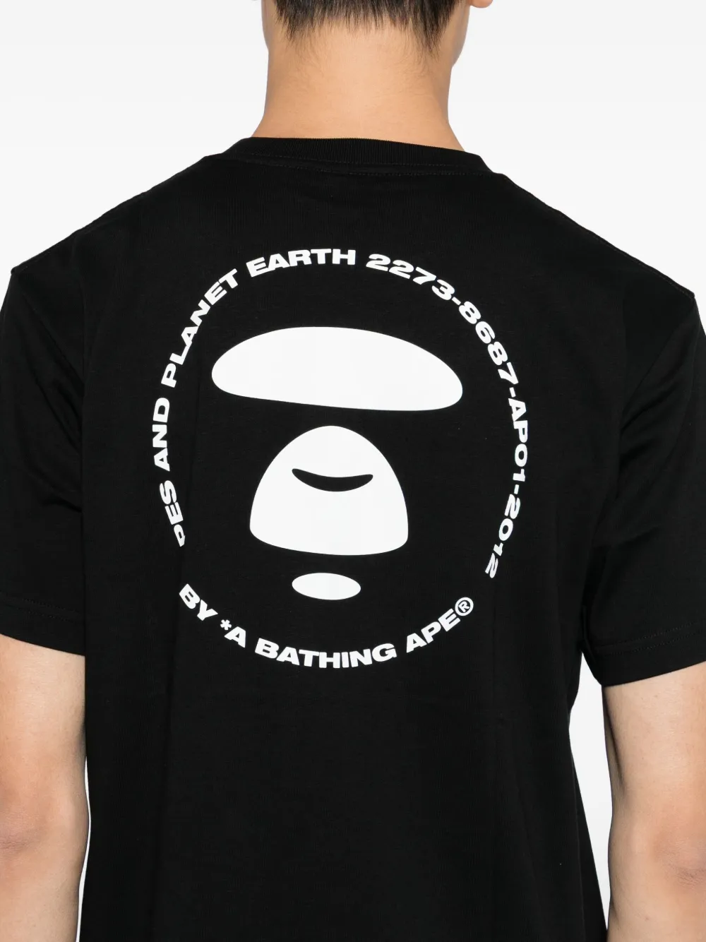 AAPE BY *A BATHING APE T-shirt met print Zwart